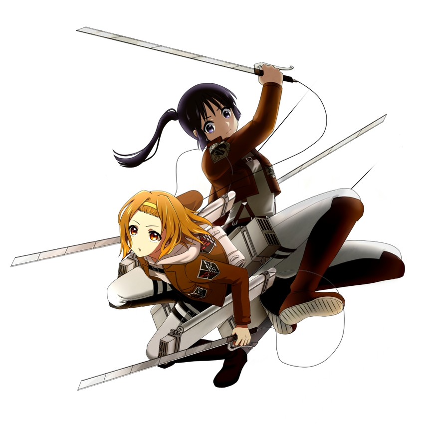 akiyama mio and tainaka ritsu (k-on! and 1 more) drawn by pisoka