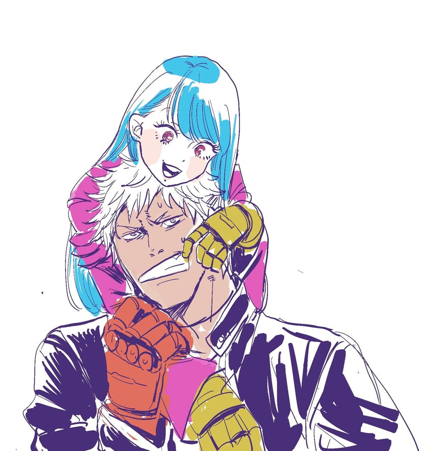 kula diamond and k' (the king of fighters) drawn by yama18imo