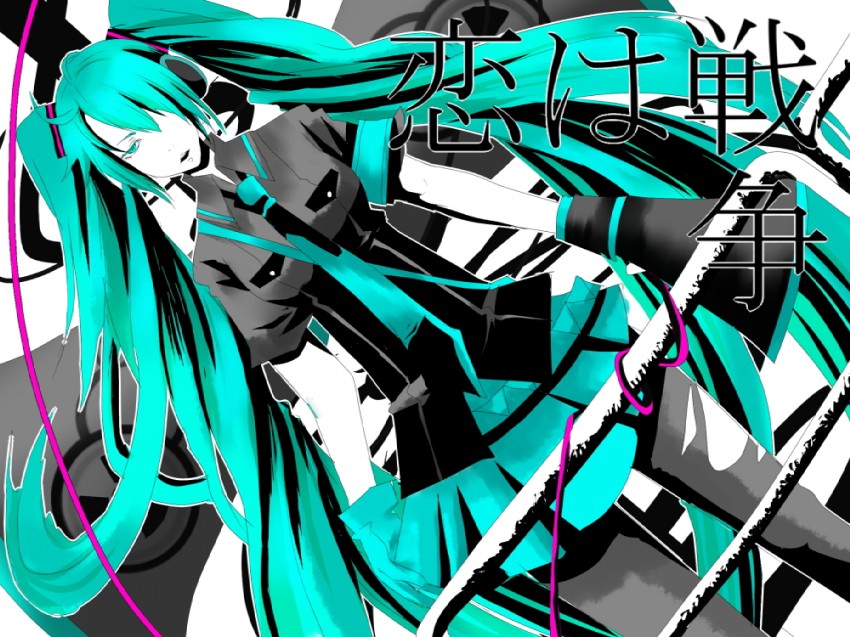 hatsune miku (vocaloid and 1 more) drawn by marimoto_tanishi