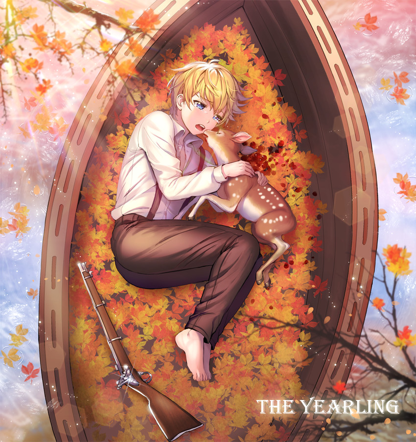 jody baxter and flag (the yearling) drawn by hc_(razel1)
