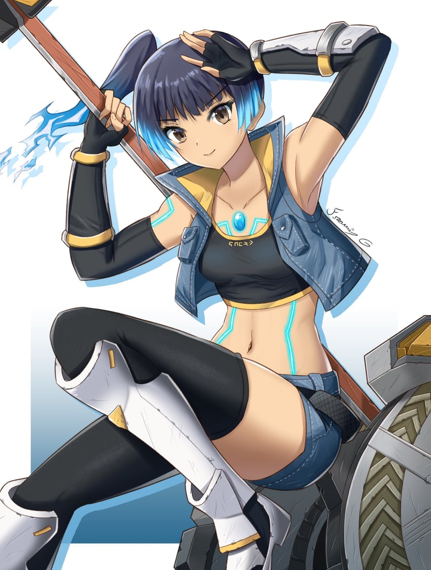 sena (xenoblade chronicles and 1 more) drawn by fgsketch