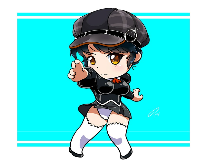 black delmo (aika and 1 more) drawn by turnip007