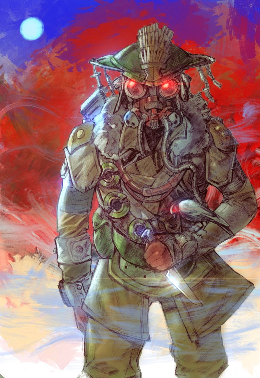 bloodhound (apex legends) drawn by gentagonal