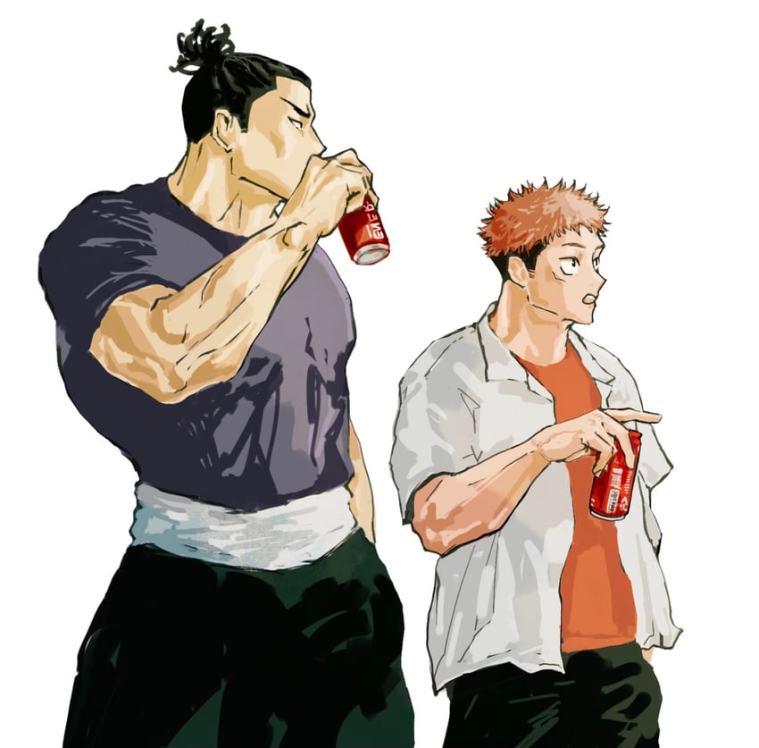 itadori yuuji and toudou aoi (jujutsu kaisen) drawn by nandemotokasu