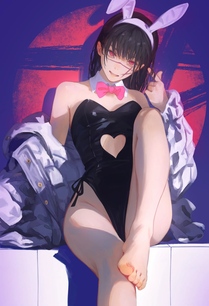 yoru (chainsaw man and 1 more) drawn by yao_liao_wang
