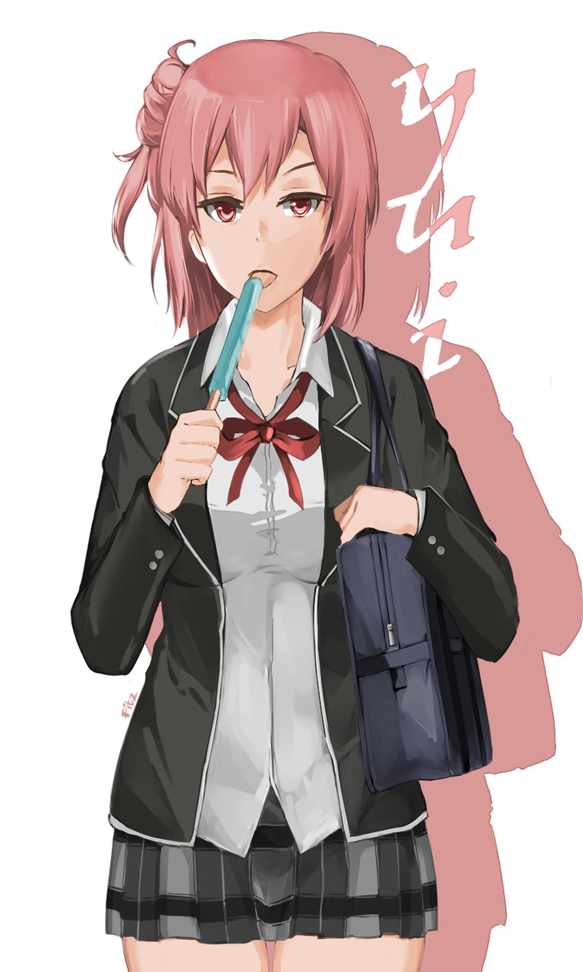 yuigahama yui (yahari ore no seishun lovecome wa machigatteiru.) drawn by fitz_(fita_is_the_smartest)