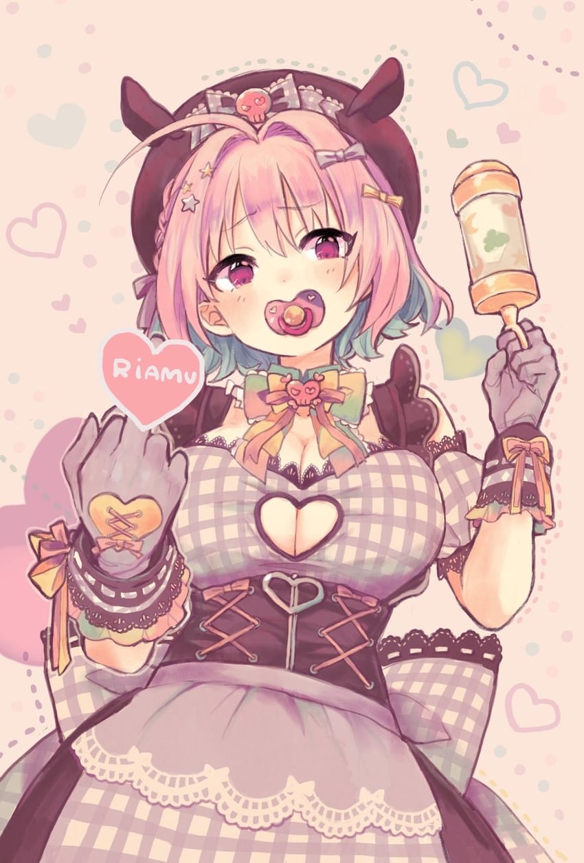 yumemi riamu (idolmaster and 2 more) drawn by babui_4