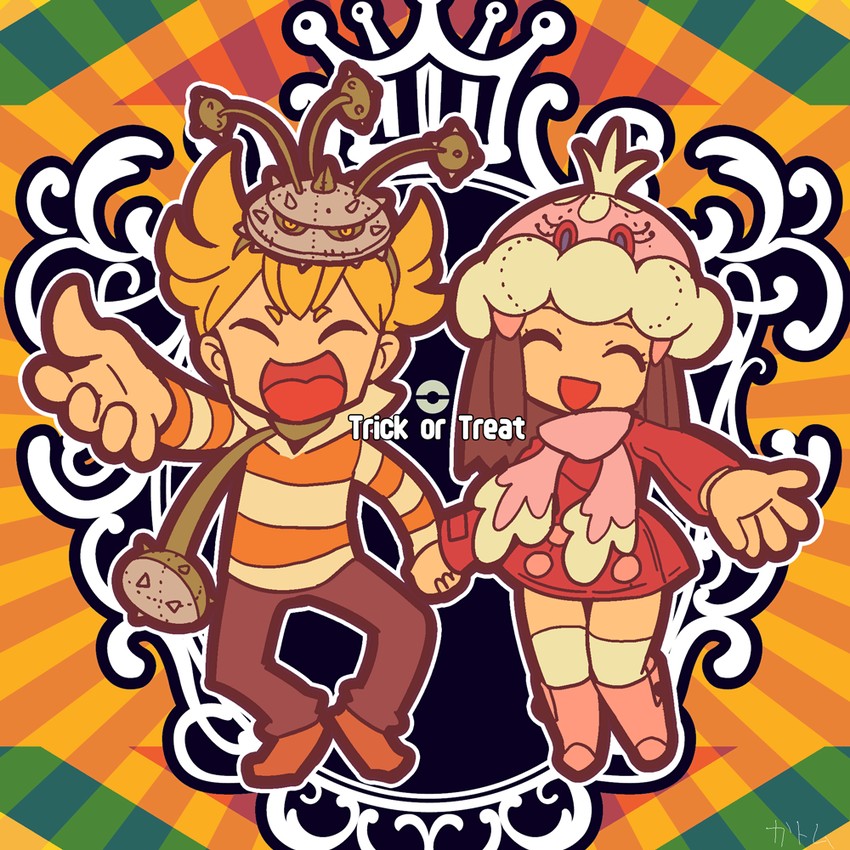 dawn, barry, jellicent, and ferrothorn (pokemon and 2 more) drawn by katou_tom