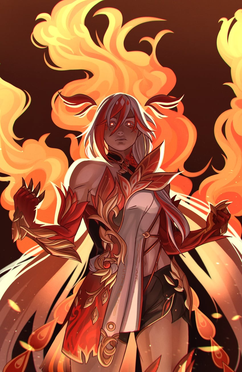 fu hua (honkai and 1 more) drawn by catmad7