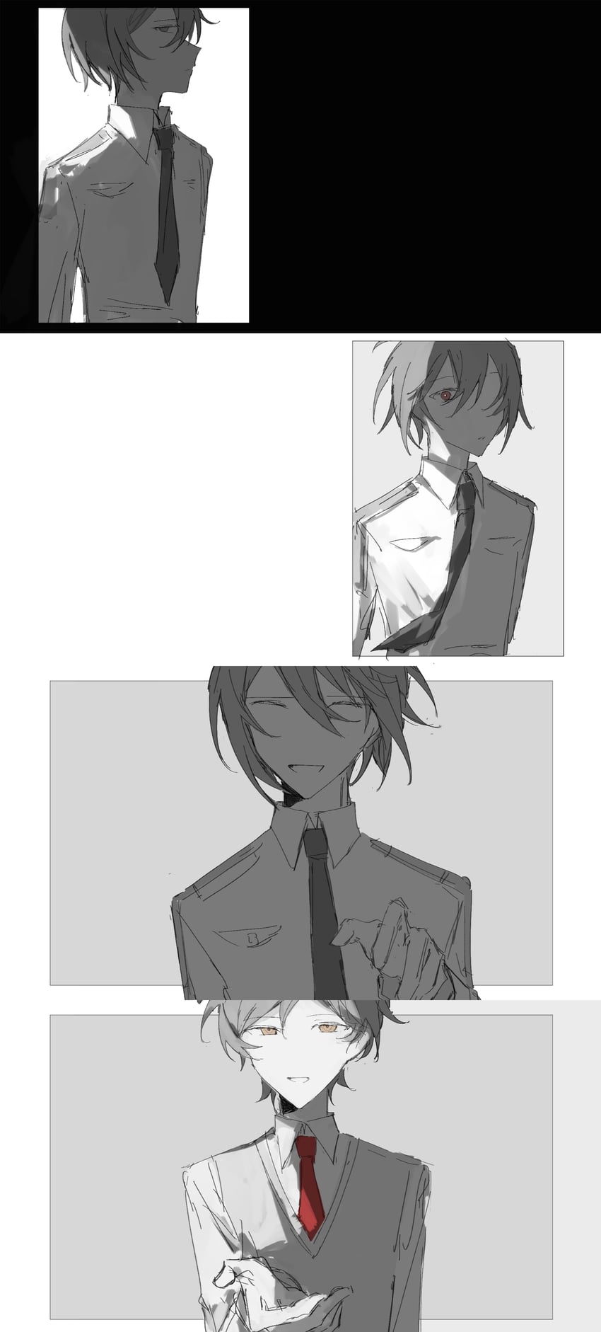 maeda yuki and kinjou tsurugi (danganronpa another and 1 more) drawn by sutoroboraito