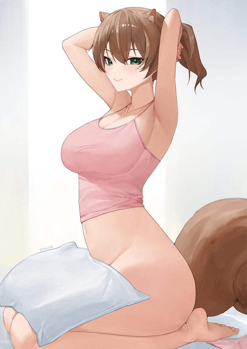 ayunda risu (hololive and 1 more) drawn by raeis