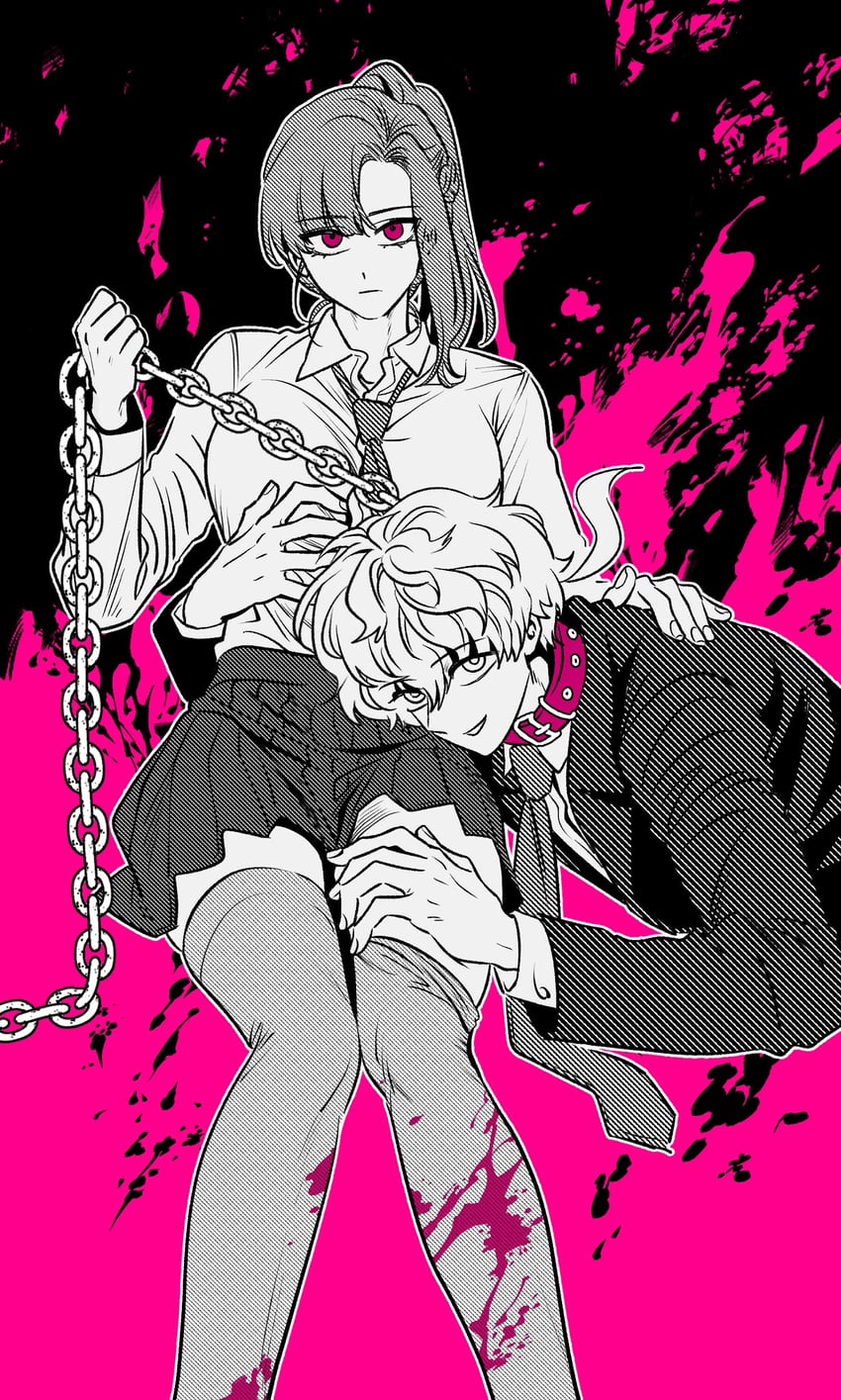 chidouin sara and midori (kimi ga shine) drawn by plz_zukzima