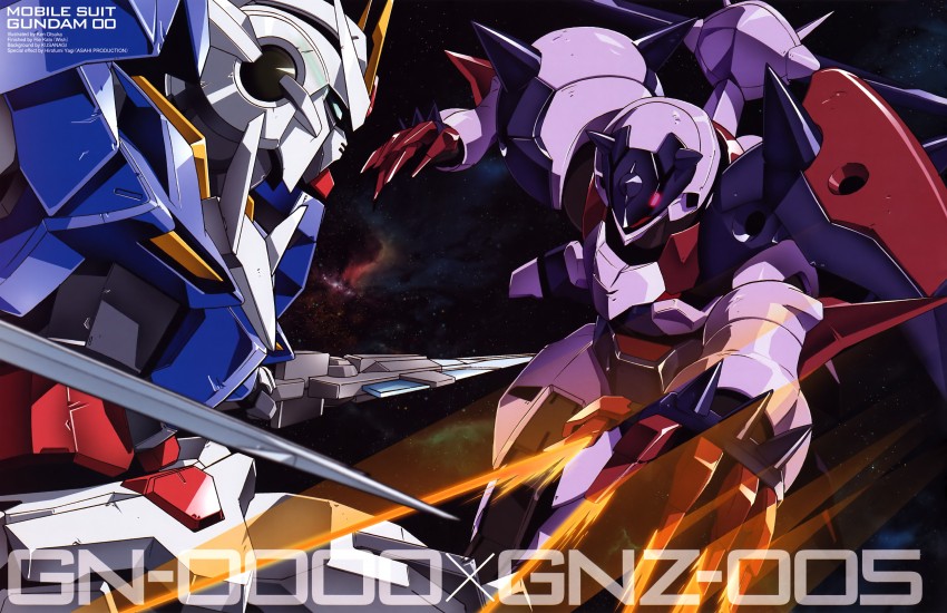 00 raiser and garazzo (gundam and 1 more) drawn by ootsuka_ken