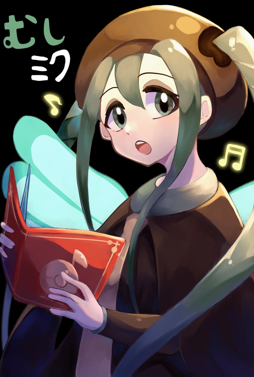 hatsune miku and bug miku (pokemon and 2 more) drawn by tegitsune