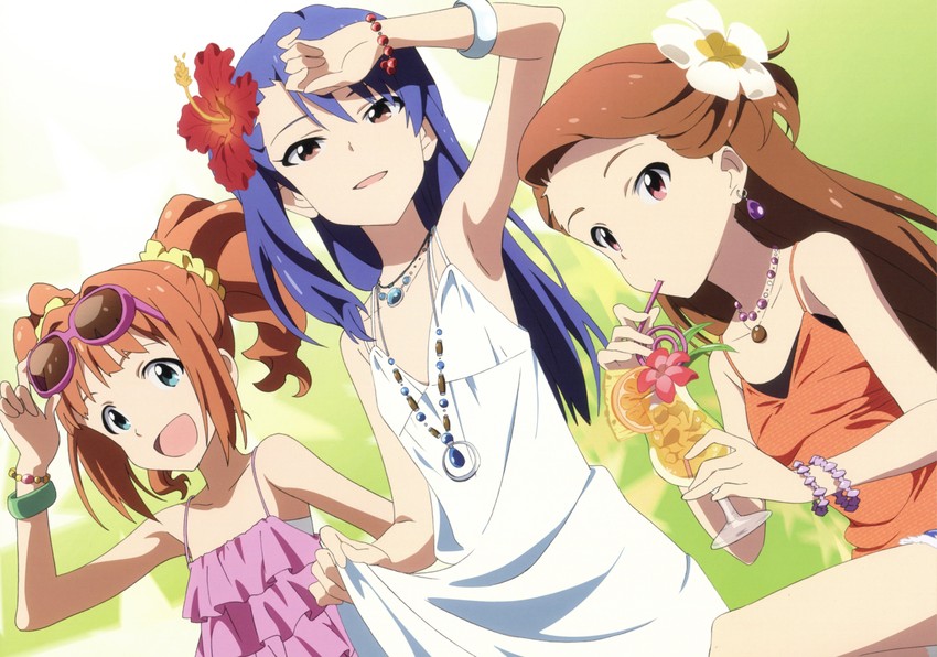 kisaragi chihaya, minase iori, and takatsuki yayoi (idolmaster) drawn by tanaka_yuusuke