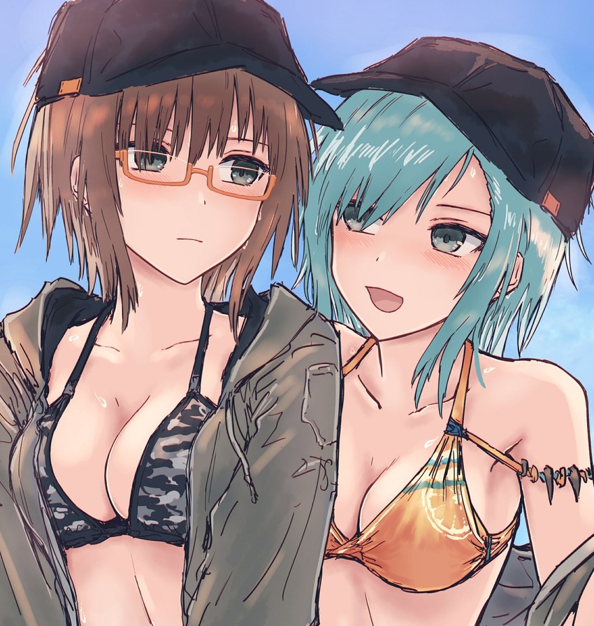 hikawa hina and yamato maya (bang dream!) drawn by bullfalk