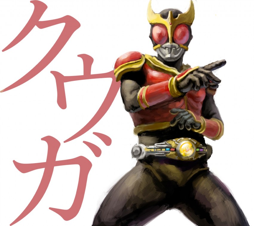 kamen rider kuuga (kamen rider and 1 more) drawn by yona