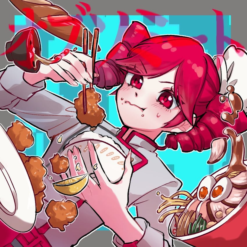 kasane teto (utau and 2 more) drawn by hoei