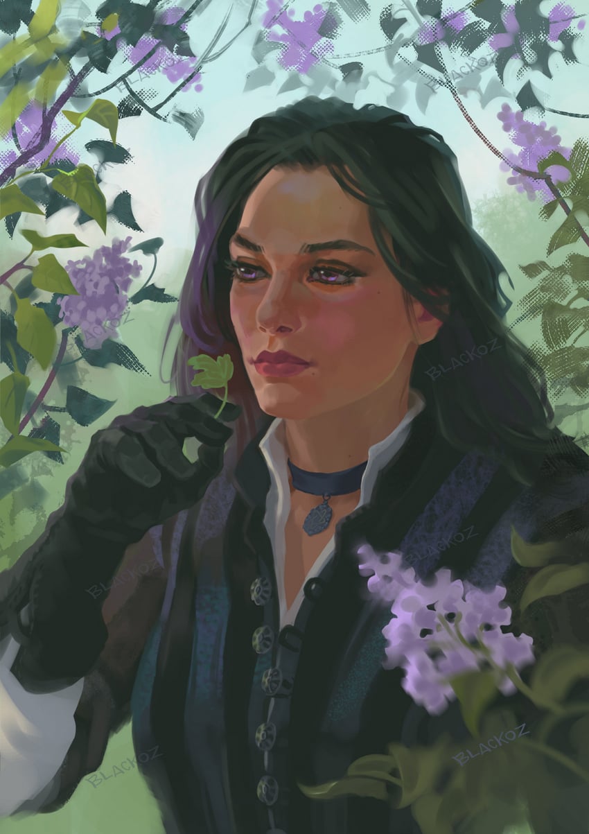 yennefer of vengerberg (the witcher and 1 more) drawn by lyubava_blagodarnaya