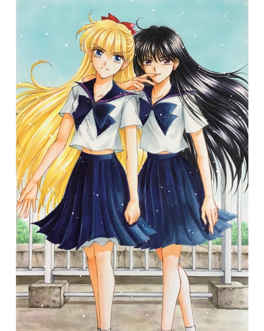 aino minako and hino rei (bishoujo senshi sailor moon and 1 more) drawn by tami120311