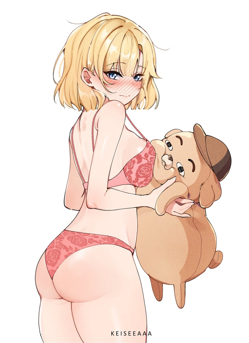 watson amelia and bubba (hololive and 1 more) drawn by keisea