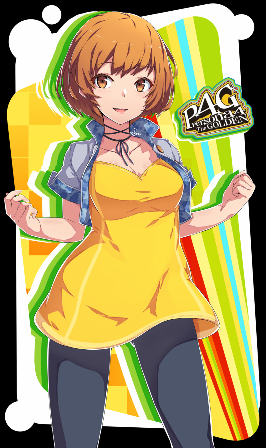 satonaka chie (persona and 2 more) drawn by dev_(dev0614)