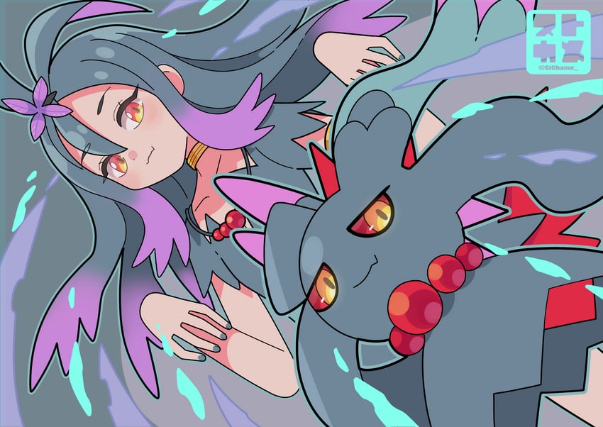 acerola and flutter mane (pokemon and 1 more) drawn by stchame