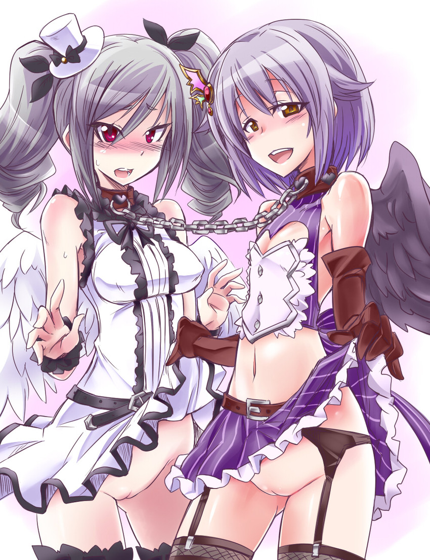 kanzaki ranko and koshimizu sachiko (idolmaster and 1 more) drawn by kobayashi_tetsuya