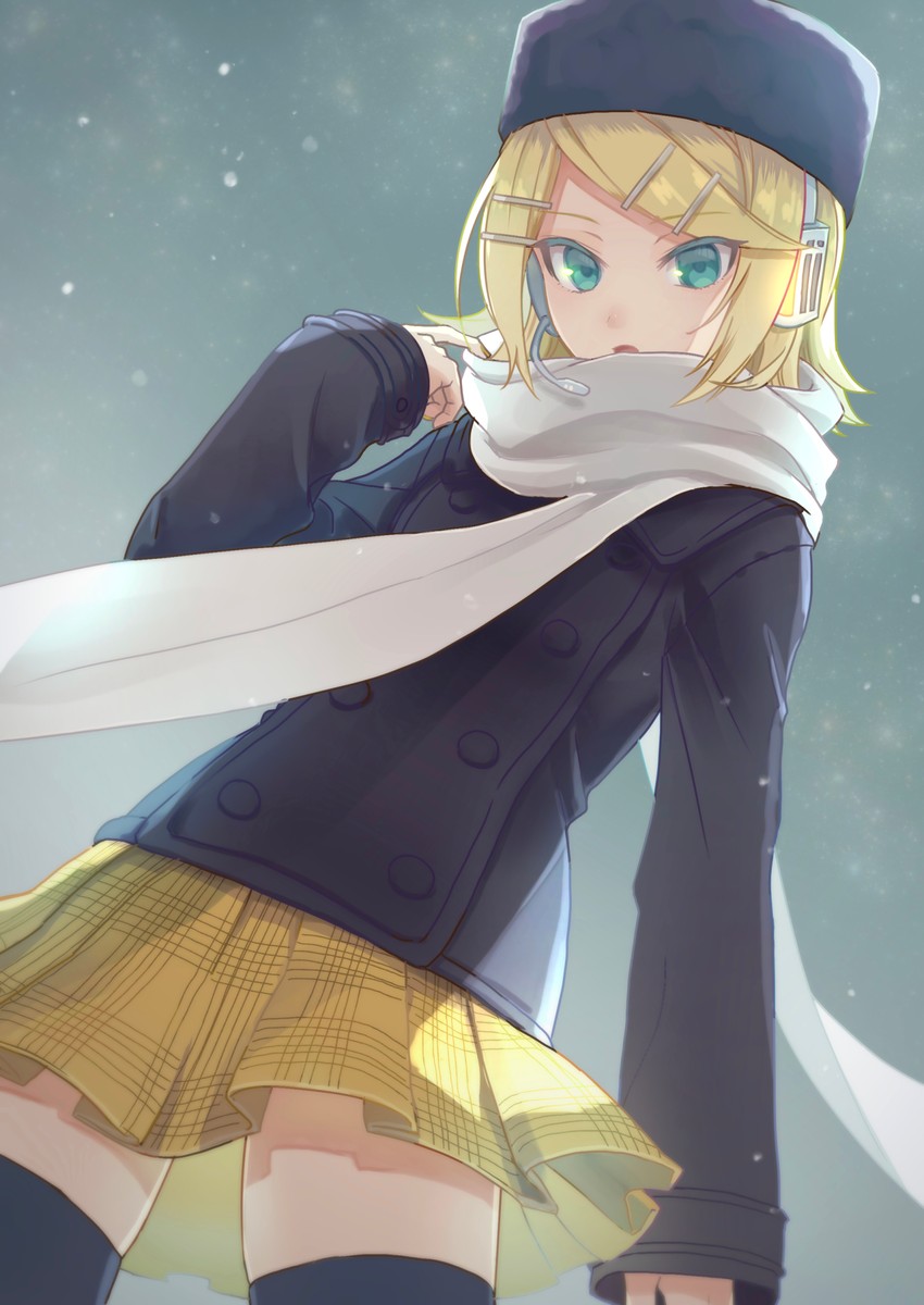 kagamine rin (vocaloid and 1 more) drawn by sayata_(kan_osyt)