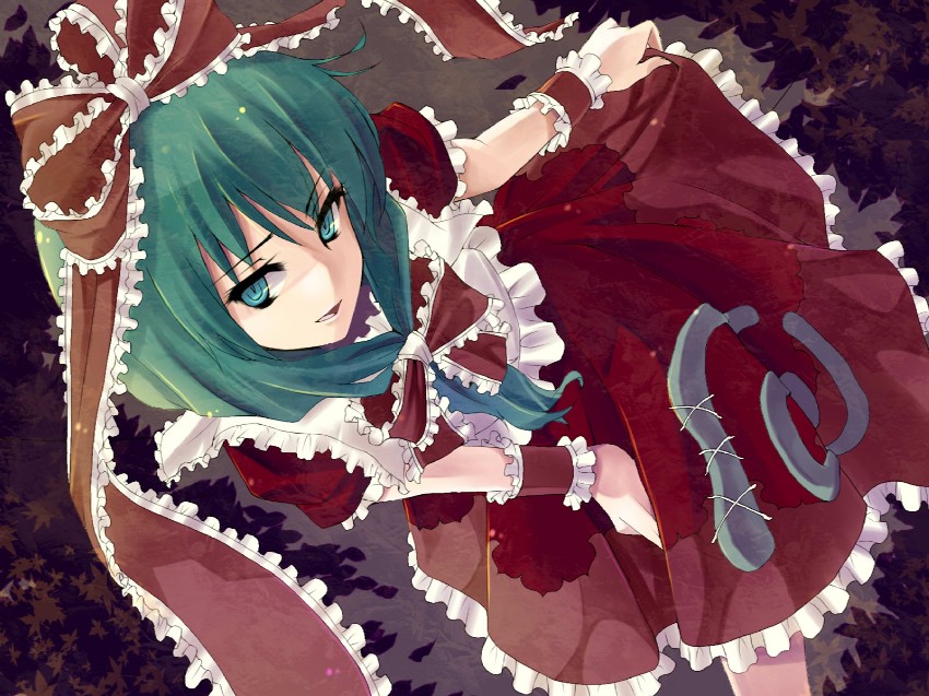 kagiyama hina (touhou) drawn by mikage_kirino and mizutsuki_arika
