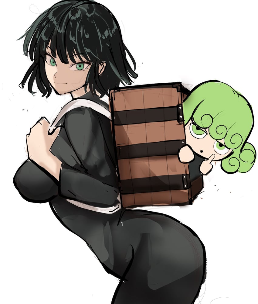 tatsumaki and fubuki (kimetsu no yaiba and 1 more) drawn by rakeemspoon