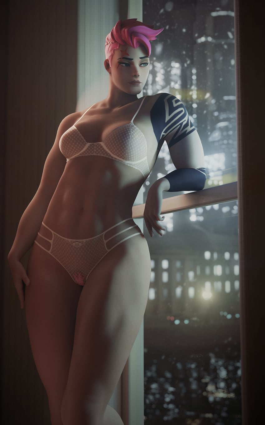 zarya (overwatch) drawn by fugtrup