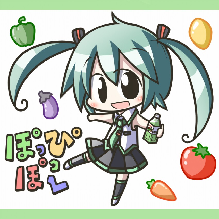 hatsune miku (vocaloid and 1 more) drawn by aoblue