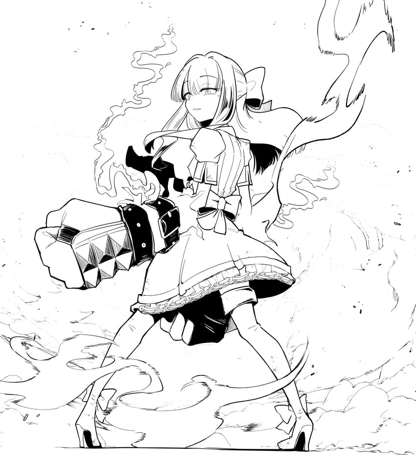 tenkawa kaoruko and magia sulfur (mahou shoujo ni akogarete) drawn by sakifox