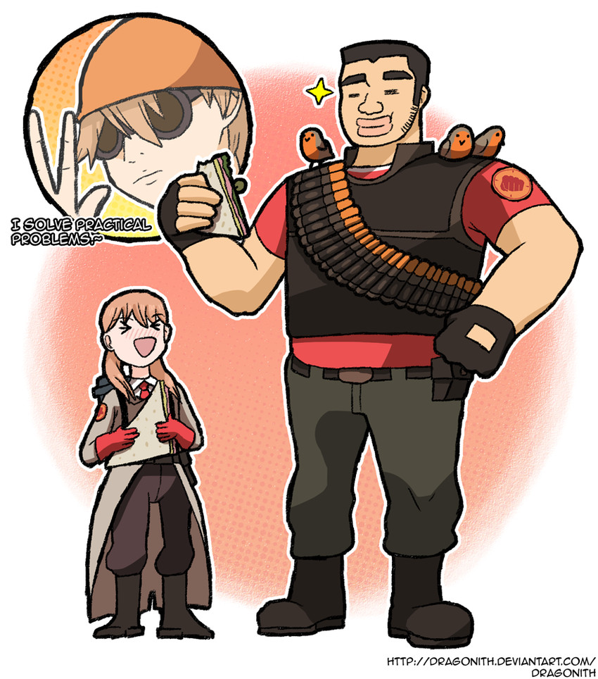 engineer, medic, heavy, red heavy, red medic, and 4 more (team fortress 2 and 1 more) drawn by dragonith