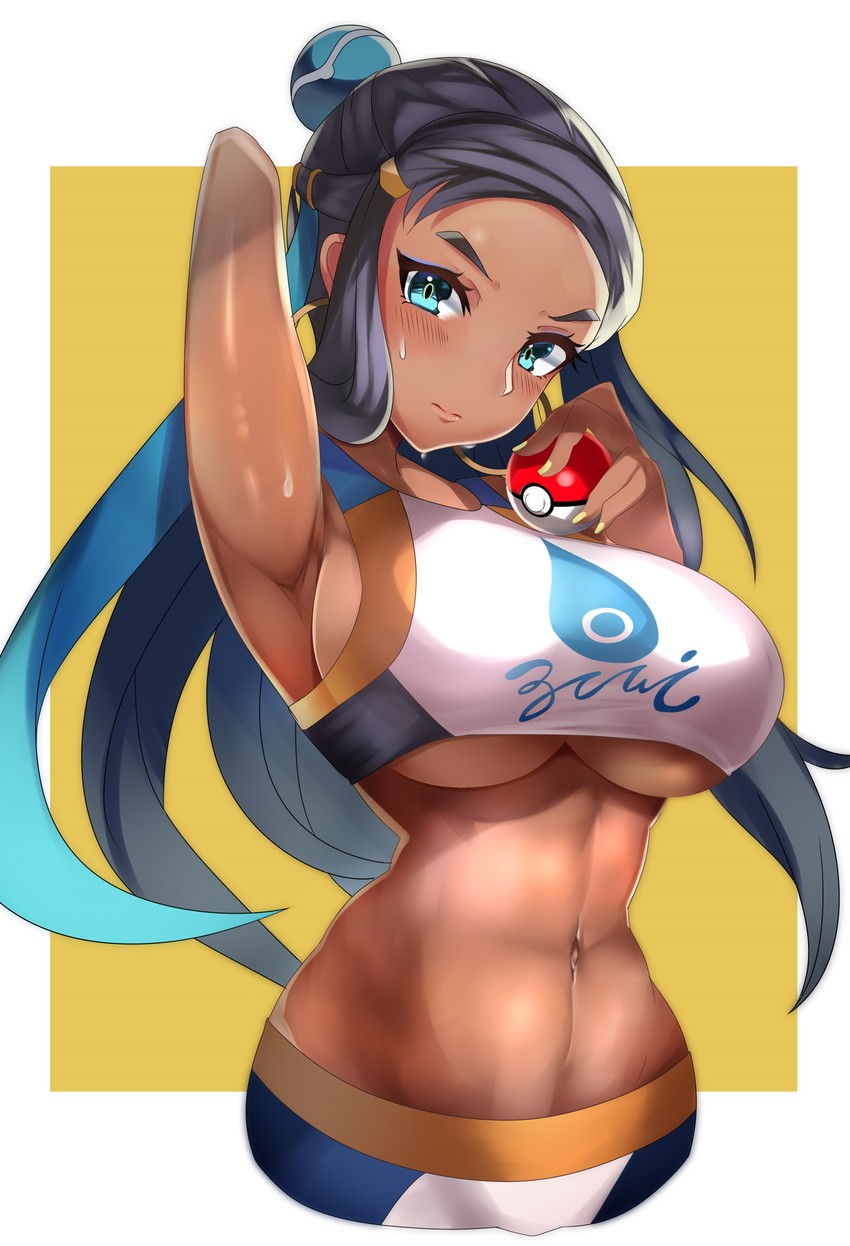 nessa (pokemon and 1 more) drawn by tiamat_(momokuri_mannen)
