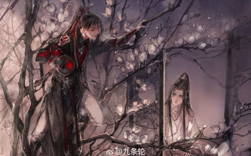 wei wuxian and lan wangji (modao zushi) drawn by kcllzas163