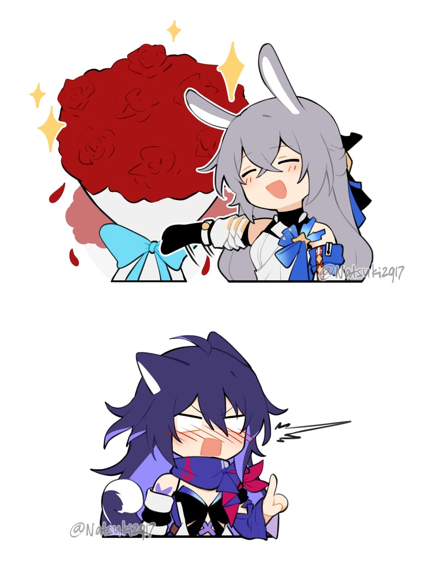 bronya rand and seele (honkai and 1 more) drawn by natsuki_(2917)