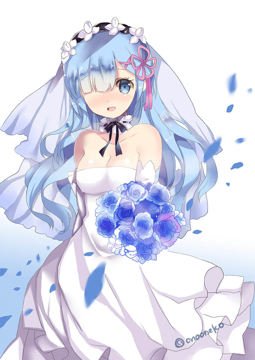 rem (re:zero kara hajimeru isekai seikatsu) drawn by lunacats