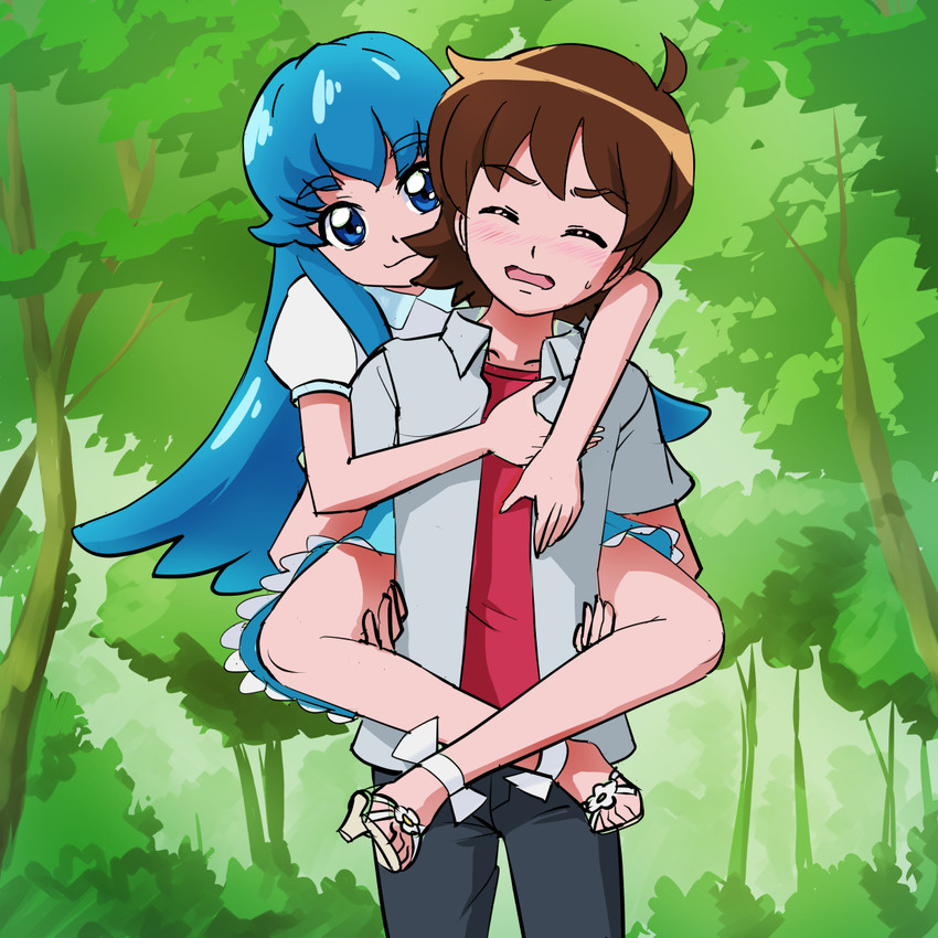 shirayuki hime and sagara seiji (precure and 1 more) drawn by mont_blanc_(heartcatch_ayaya)