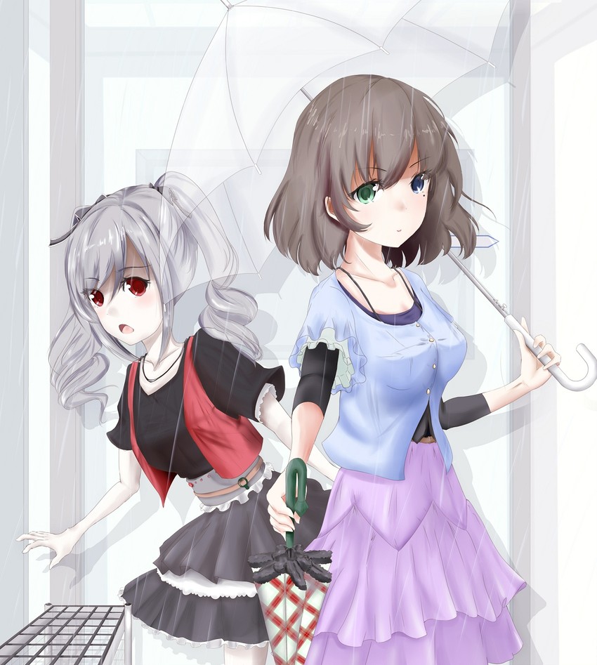 takagaki kaede and kanzaki ranko (idolmaster and 1 more) drawn by mokufuu