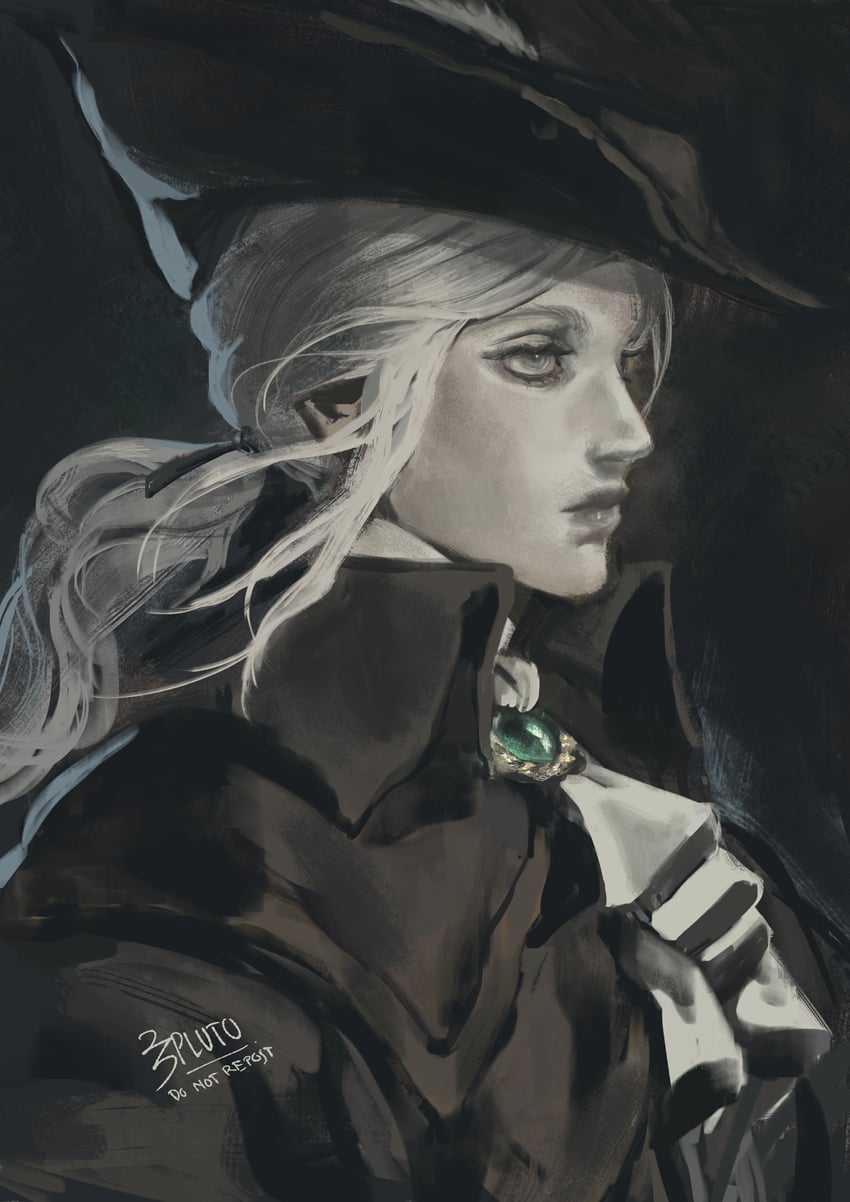 lady maria of the astral clocktower (bloodborne) drawn by 23plut0