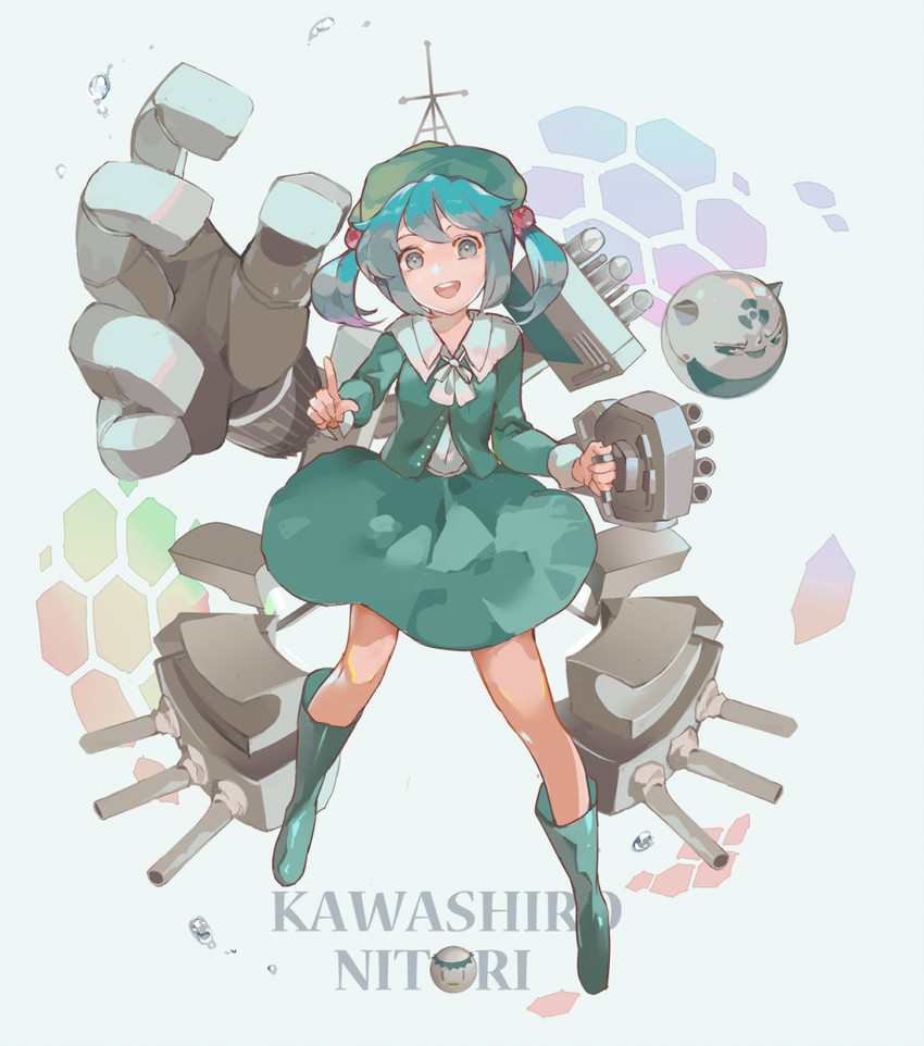 kawashiro nitori (touhou and 1 more) drawn by reeh_(yukuri130)