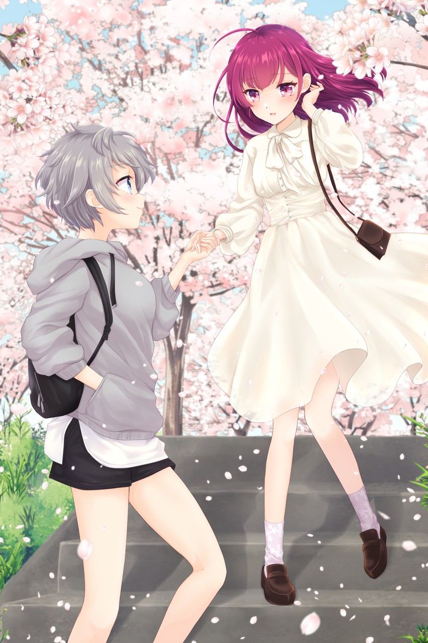 tokiwa nanaka and shinobu akira (mahou shoujo madoka magica and 1 more) drawn by chiwa_(chiwawanwan1206)