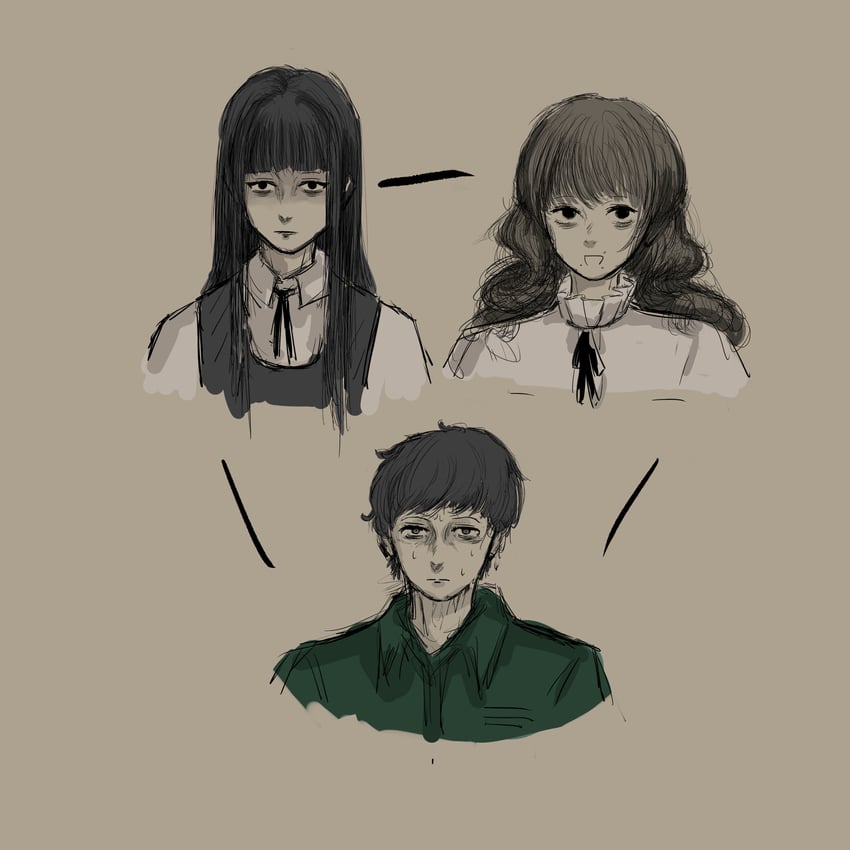 marina, levi, and samarie (fear & hunger and 1 more) drawn by tataeyo_gekisakuka