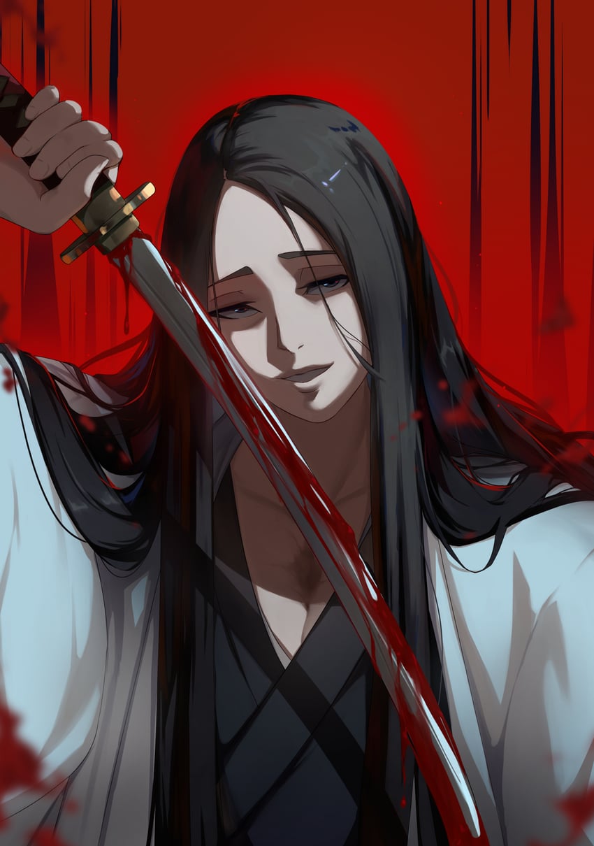 unohana retsu (bleach and 1 more) drawn by kasseus_maximus