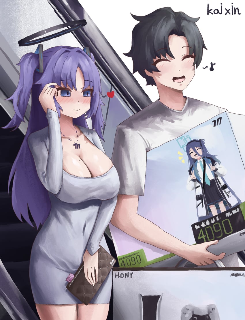sensei, yuuka, and aris (blue archive and 3 more) drawn by kai_xin