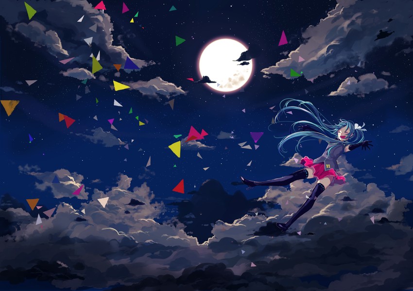 hatsune miku (vocaloid) drawn by vient