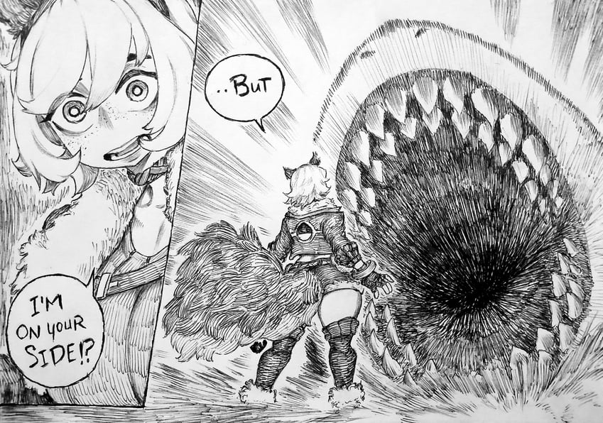 squirrel girl and jeff the land shark (marvel and 1 more) drawn by chronozbergh