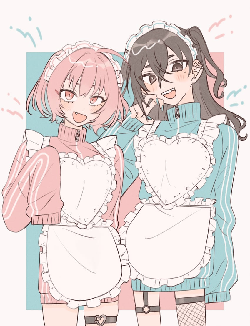 yumemi riamu and sunazuka akira (idolmaster and 1 more) drawn by hamuchosu